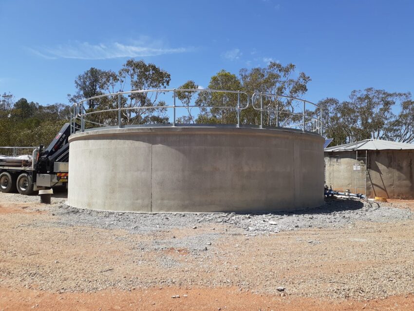 Why do you have to use a concrete tank to preserve drinking water?